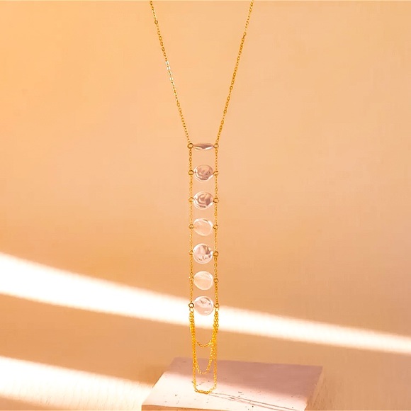 ⚜️𝟯𝟬%𝗢𝗙𝗙 𝗯𝘂𝗻𝗱𝗹𝗲𝘀 𝟯+⚜️ NEW Pearl Bohemian Drop Necklace - Picture 7 of 10